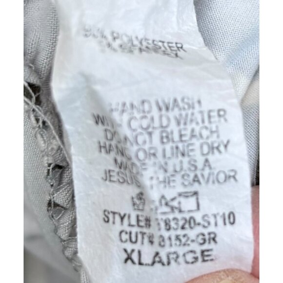 Reborn J Womens Olive & White Striped Sleeveless Wrap Dress XL - Picture 5 of 9